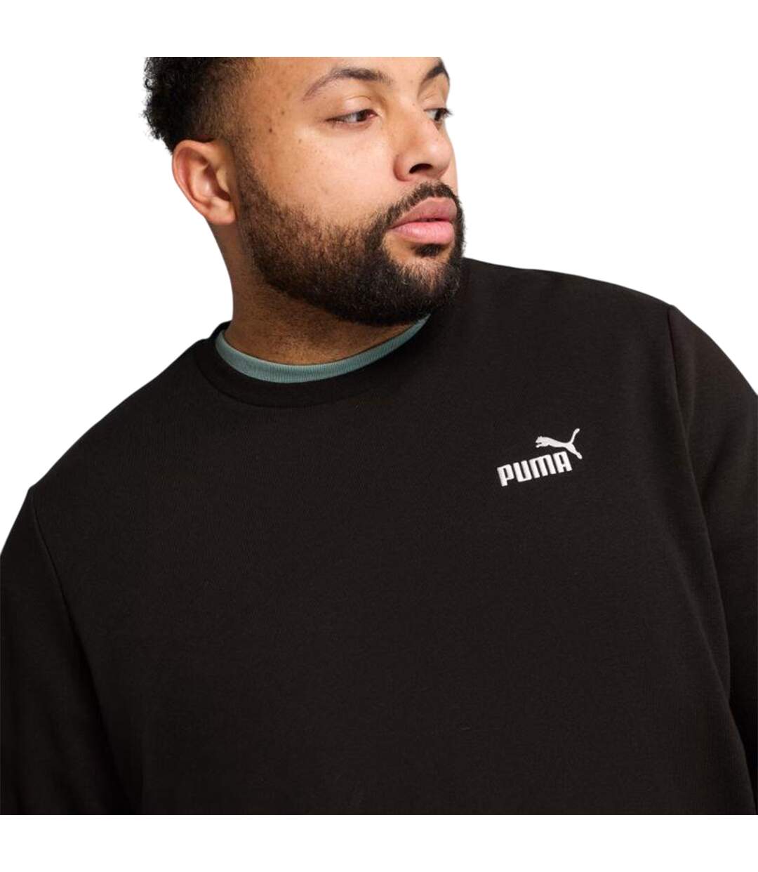 Sweat Motif/style Petit Logo Ess No.1 Homme Noir Puma-4