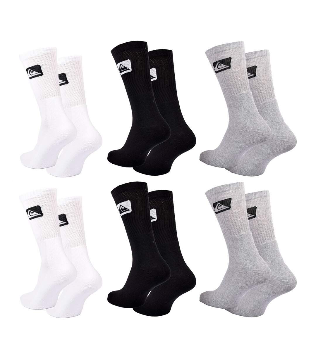 Chaussettes QUIKSILVER CUSHIONED CREW - Pack de 6-3