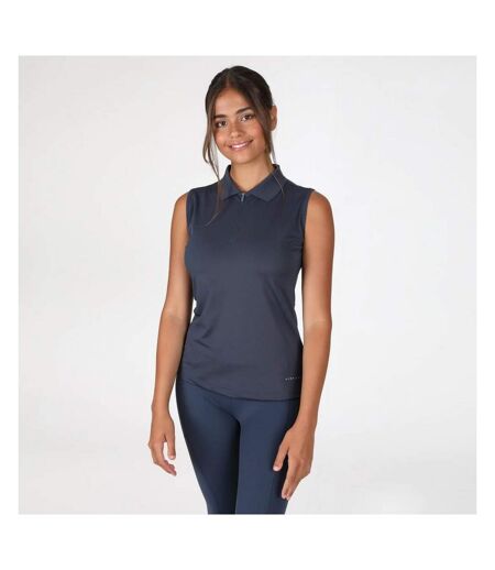 Womens/ladies sleeveless technical top navy Shires