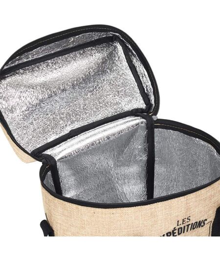 Lunch Bag Fraicheur Isotherme Effet Jute 30cm Beige
