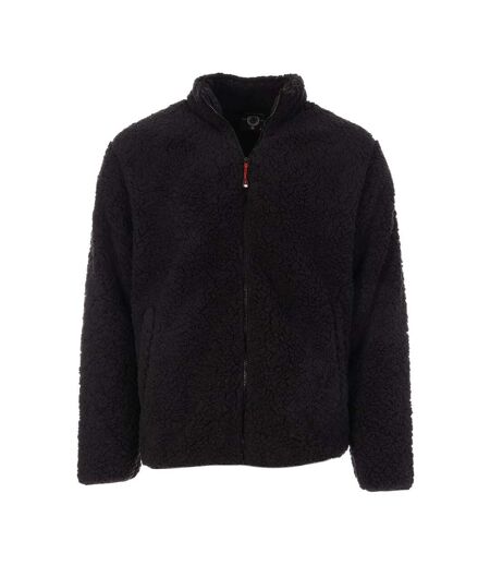 Veste sherpa noir homme paname brothers full zip