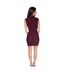 Robe Moulante Motif/style Ruché Femme Pourpre AX Paris-3