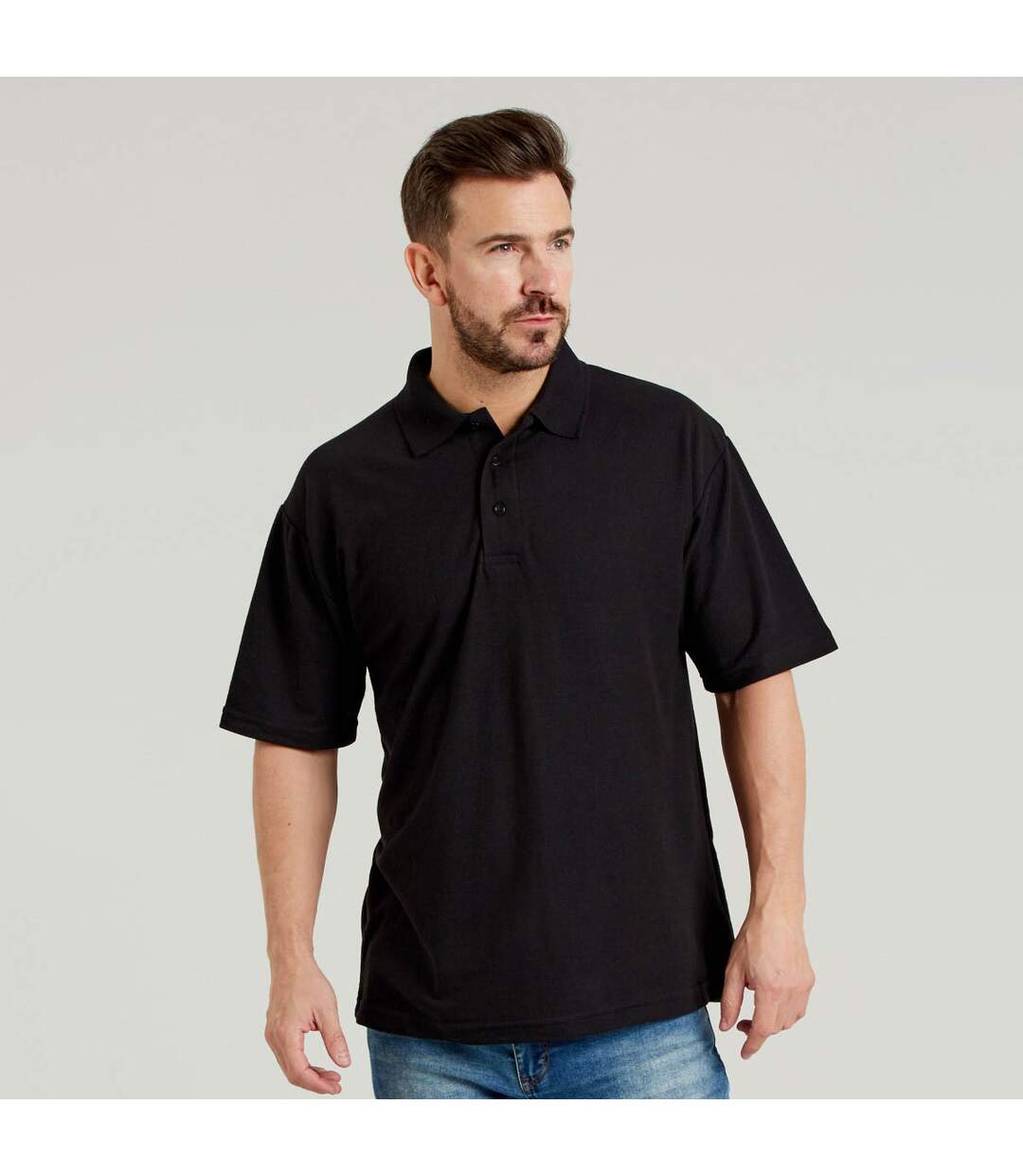 Ultimate Polo unisexe 50/50 en piqué pour adultes (Noir) - UTBC4674