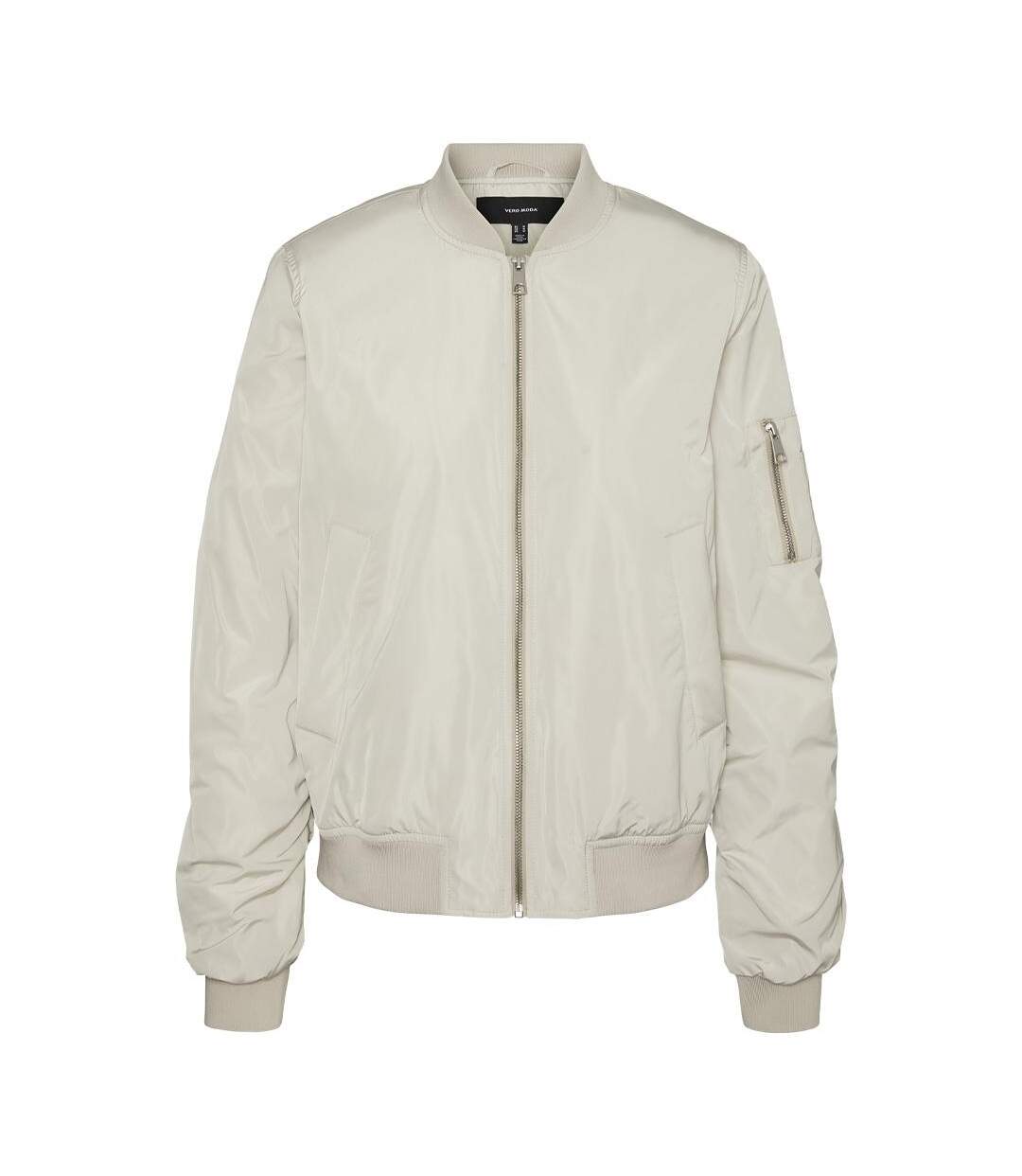 Veste bomber grise femme vero moda ninna-1