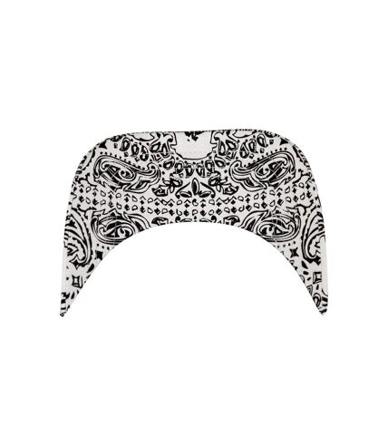 Flexfit Visière en bandana (Blanc/Noir) - UTRW8118