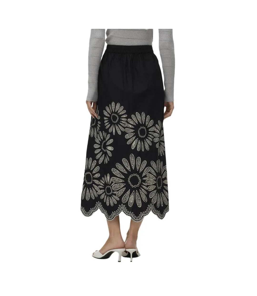 Jupe noire femme vero moda blakely-2