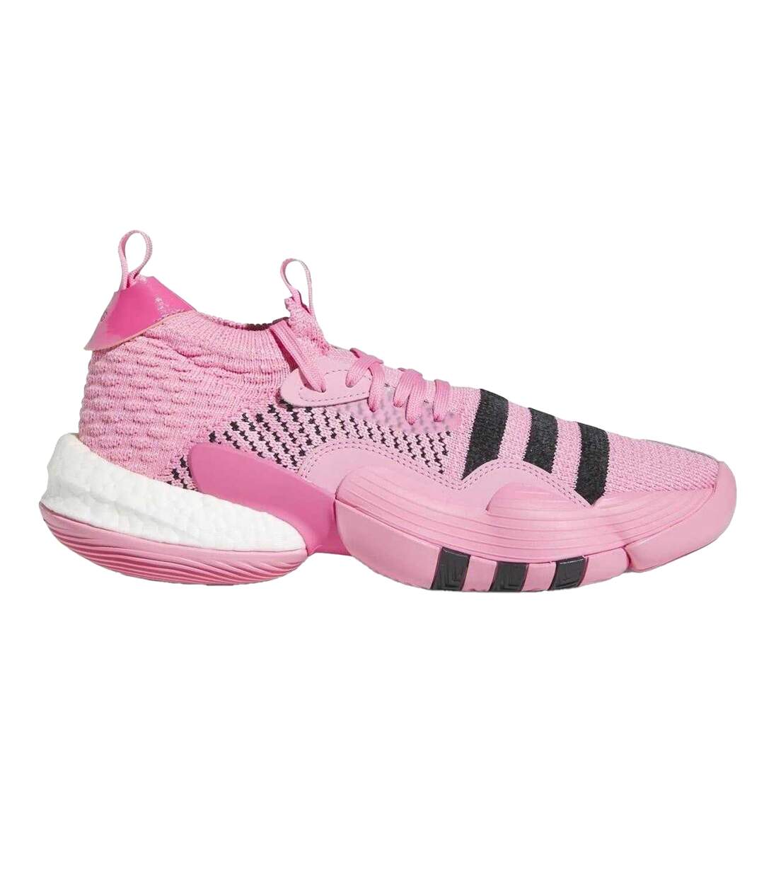 Womens/ladies Trae Young 2 Lace Up Basketball Shoes Bliss Pink Adidas-1