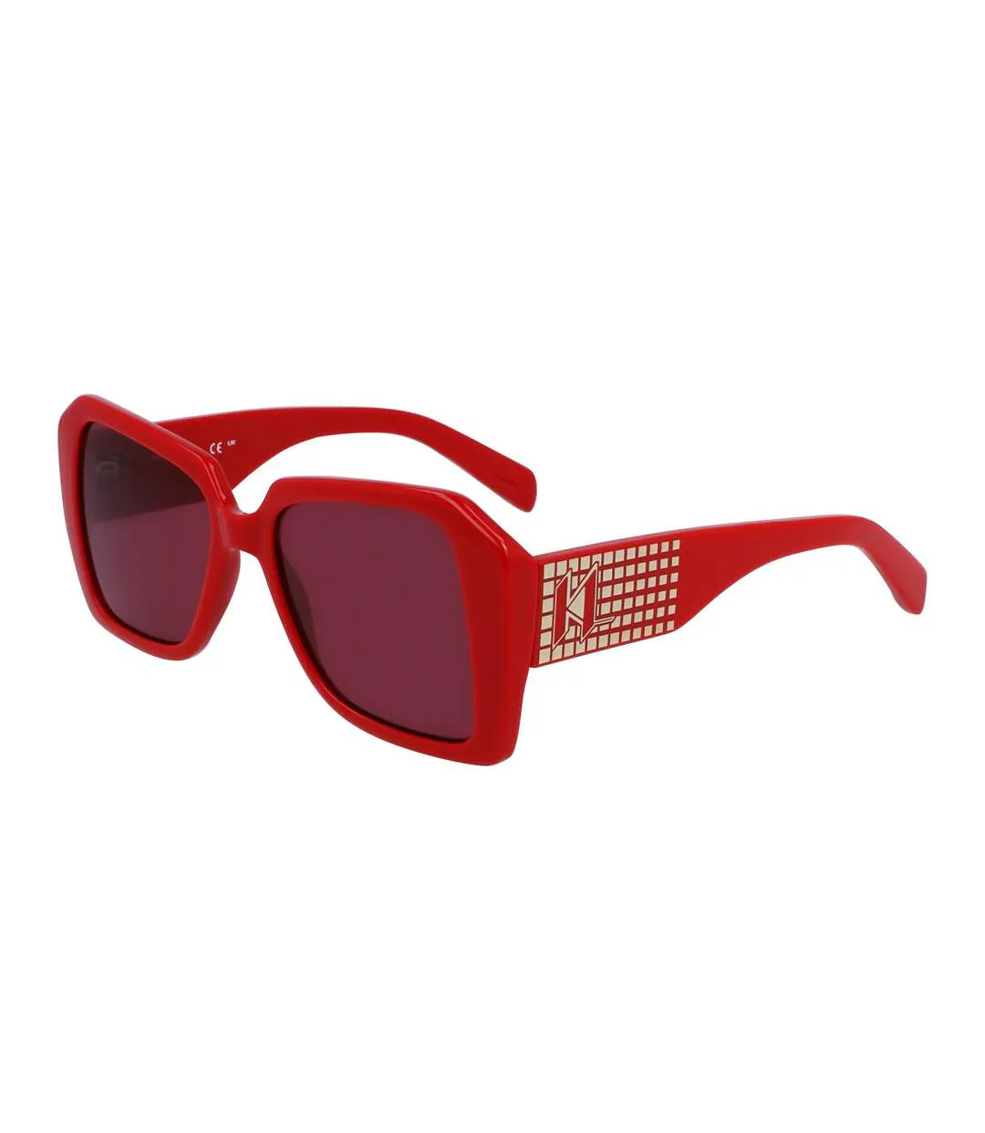 Unisex Adult Logo Sunglasses One Size Red Karl Lagerfeld-3