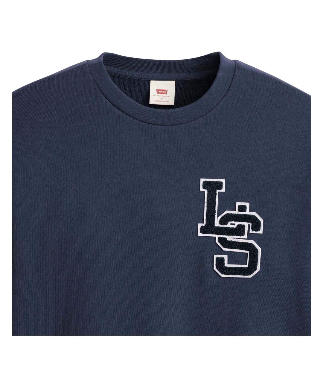 Sweat Manches Longues Style Facteur Homme Bleu Marine Levis-4