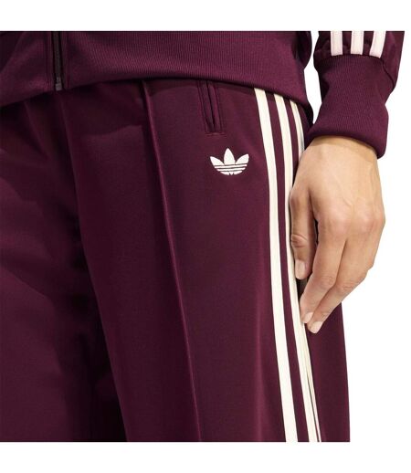 Pantalon De Survêtement Motif/style 3 Rayures Firebird Femme Bordeaux Foncé Adidas