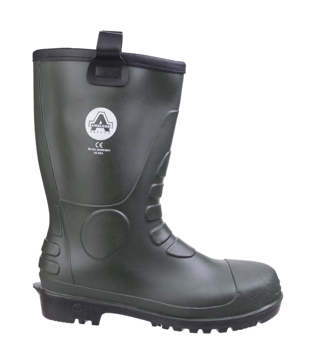 97 Pvc Rigger Safety Wellingtons / Mens Boots Green Footsure-3