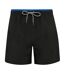 Asquith & Fox Mens Swim Shorts (Black/Royal) - UTRW6242