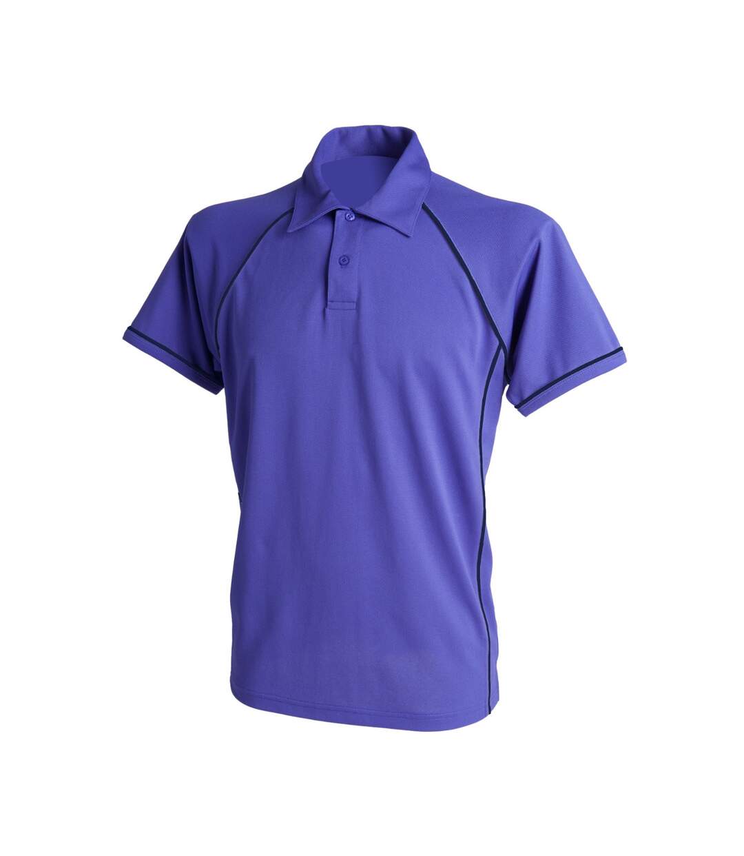 Finden & Hales Mens Piped Performance Sports Polo Shirt (Purple/Navy) - UTRW427