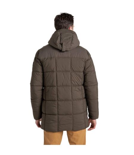 Mens insulated hooded jacket woodland green Craghoppers