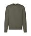 Mens Premium Set-in Sweatshirt Classic Olive Fruit Of The Loom-1