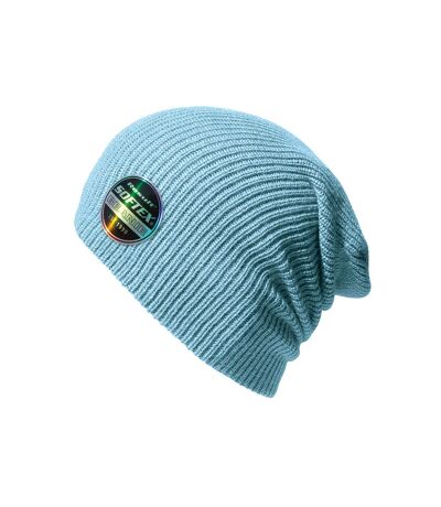 Unisex adult soft beanie sky blue Result Core