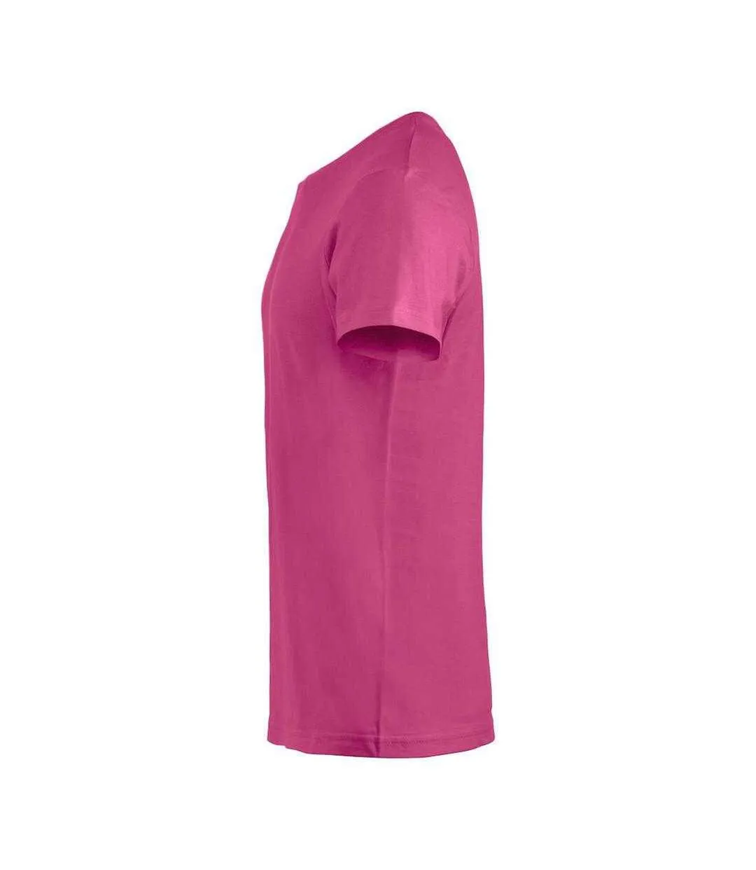 Mens Basic T-shirt Bright Cerise Clique-3