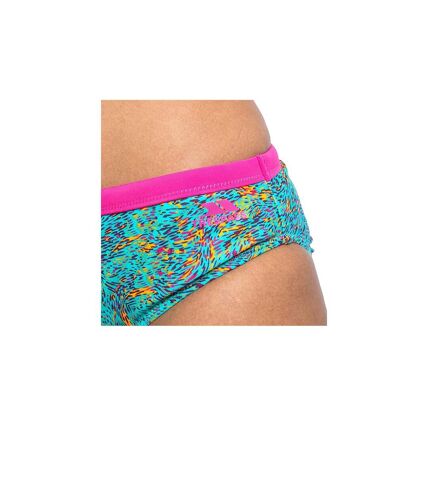 Womens/ladies nuala bikini bottoms lagoon print Trespass