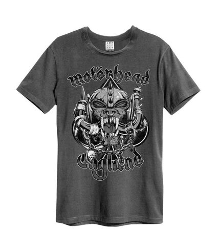 T-shirt snaggletooth crest adulte charbon Amplified