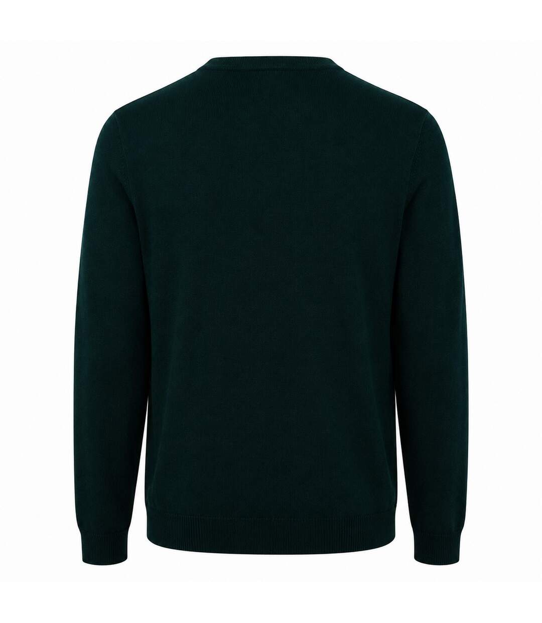 Mens Crew Neck Regular Long-sleeved Sweatshirt Dark Green Boss-2