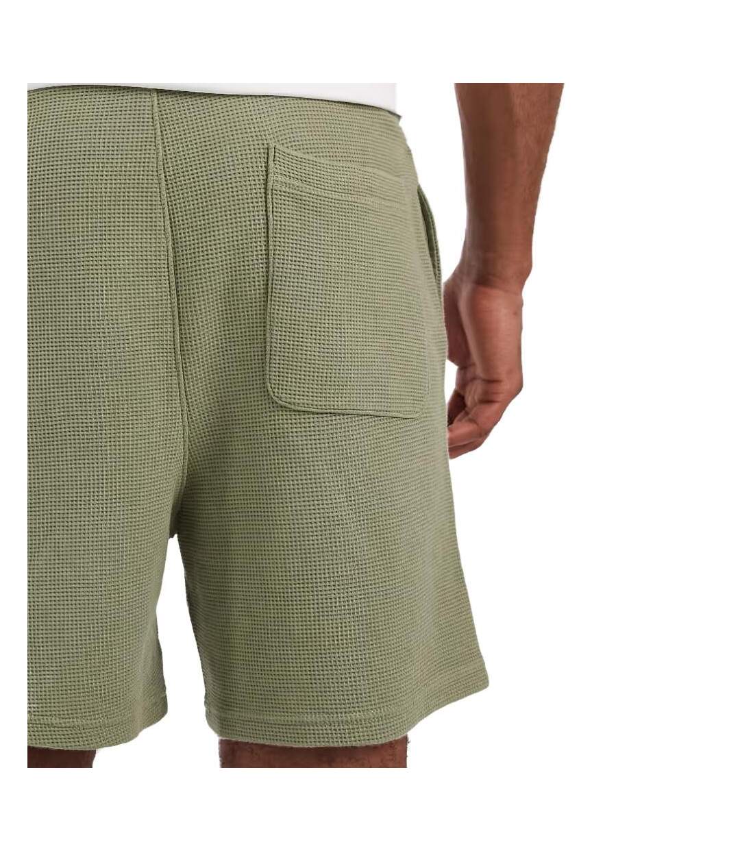 Short vert homme tommy hilfiger washed waffle-2