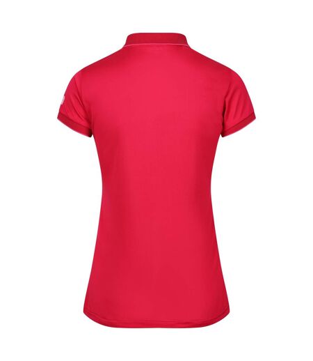 Polo manches courtes remex femme rose fluo uni Regatta