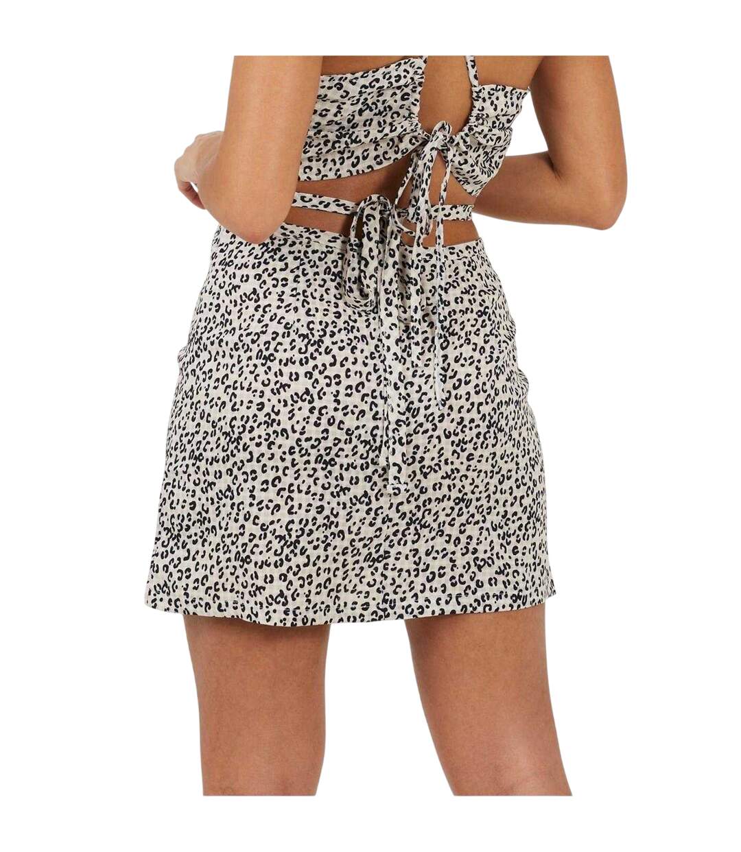 Mini Jupe Motif/style Imprimé Animal Femme Beige Noir Brave Soul-3