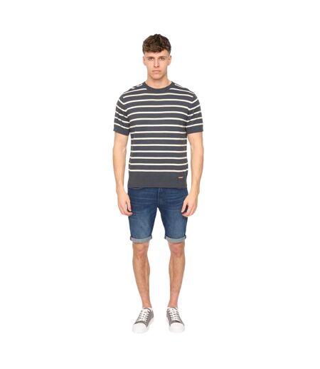 Mens Norwell T-shirt Slate Blue Stripe Duck And Cover
