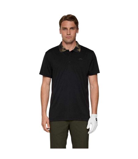 Mens Polo Shirt Black J.Lindeberg