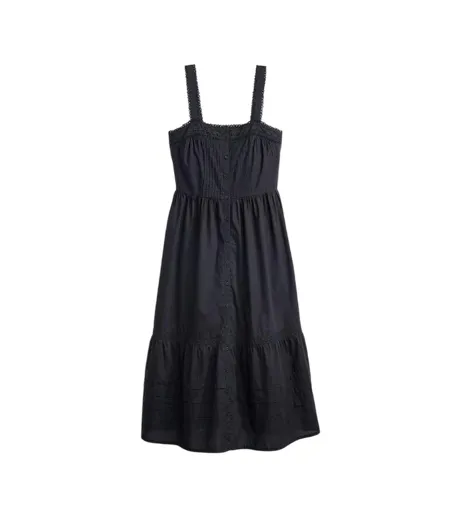 Robe Mi-longue Sans Manches Femme Noir Levis
