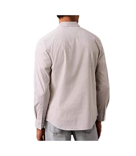 Chemise rayures slim bleu homme calvin klein jeans stripe stret