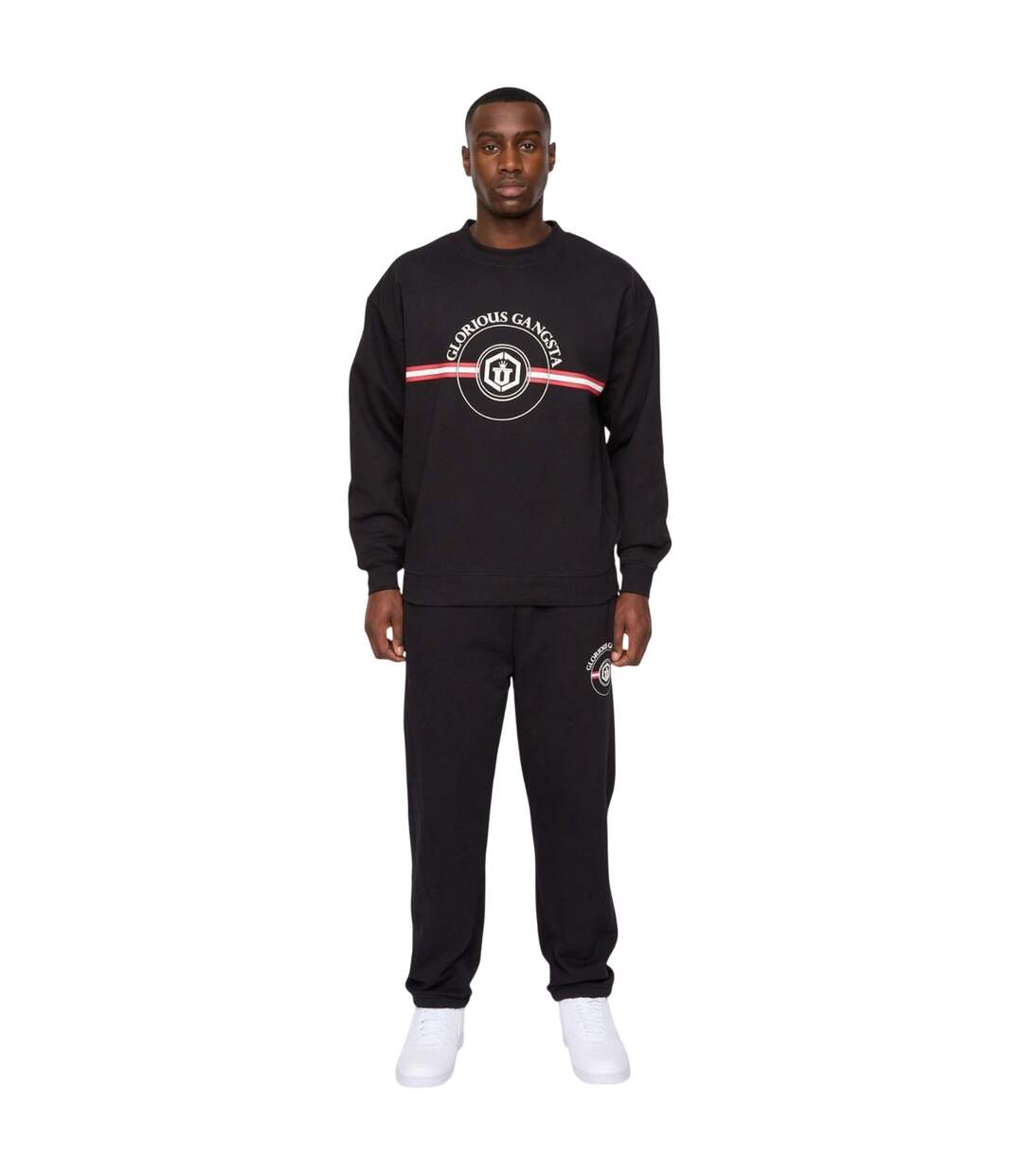 Mens Mona Jogging Bottoms Black Glorious Gangsta-1