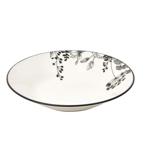 Lot de 6 Assiettes Creuses White Floral 20cm Blanc