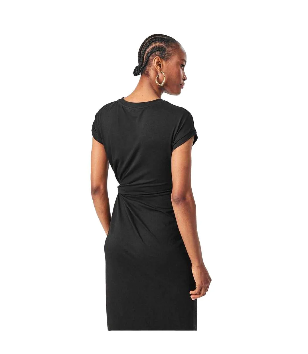 Womens/ladies Milla Maxi Dress Black Edited-4