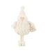Statuette Déco Père Noël Pochon 38cm Blanc-1