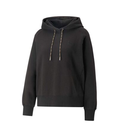 Sweat à capuche noir femme puma infuse - s