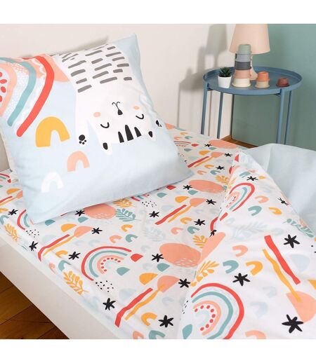Parure de lit enfant Chat - Coton 57 fils/cm² - 140 x 200 cm