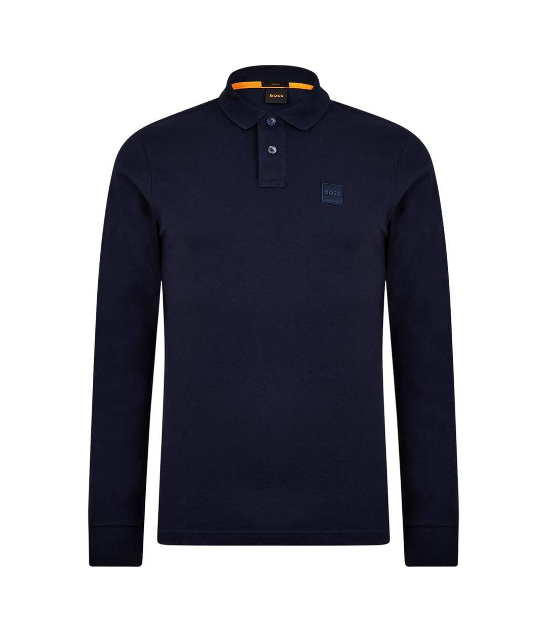 Polo Manches Longues Motif/style Logo Passerby Homme Bleu Marine Boss-2
