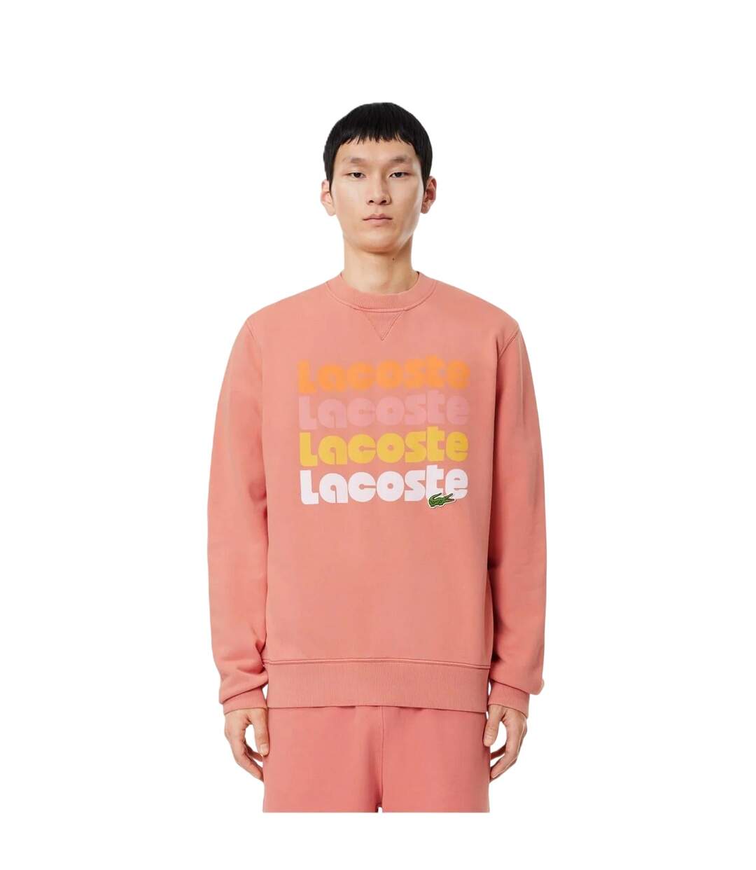 Sweat Motif/style Imprimé Homme Terracotta Lacoste-1