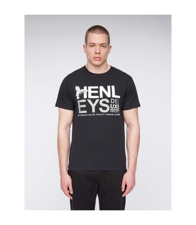 Henleys Mens Classhen Logo T-Shirt (Black) - UTBG1377