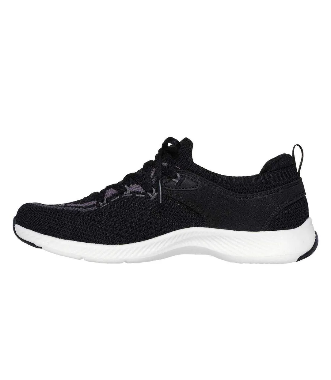 Womens/ladies Vf Move Trainers Black Grey Skechers-2