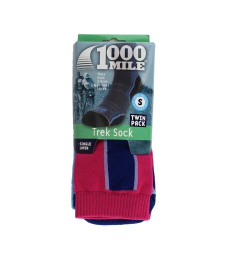Lot de 2 chaussettes Trek monocouche pour femme