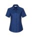 Russell Collection Womens/Ladies Oxford Short-Sleeved Shirt (Bright Royal Blue) - UTPC6610