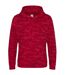 Sweat à capuche homme rouge camouflage Awdis