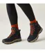 Womens/ladies Vendora Leopard Synthetic Leather Walking Boots Black Regatta-1