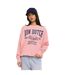 Sweat femme relax fit col rond avec print devant College Vondutch-1