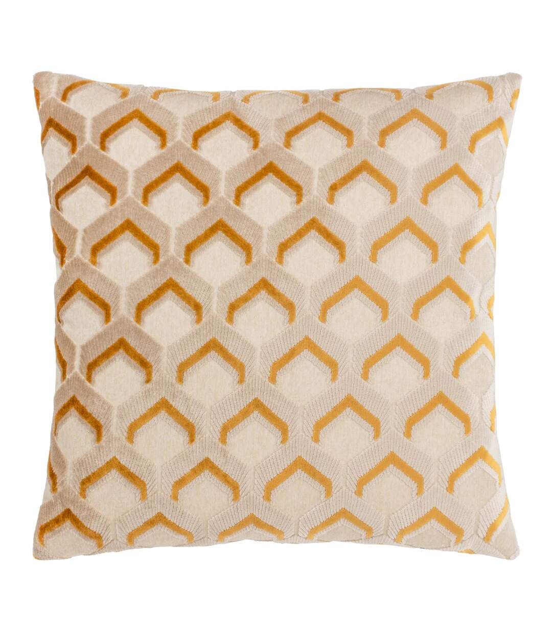 Ledbury jacquard cushion cover 45cm x 45cm gold Paoletti