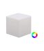 Cube lumineux intérieur extérieur Cuby 20 cm Recharge solaire + batterie rechargeable