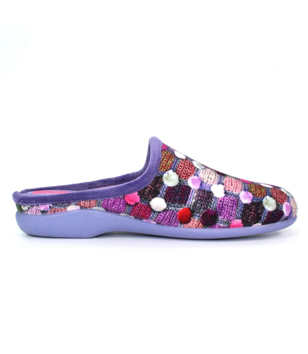 Chaussons crackle femme violet Lunar-3