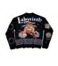 Unisex Adult Friends Knitted Cardigan Black Charcoal Labyrinth-3